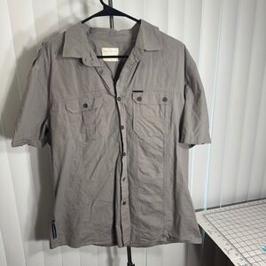 Marca Ecko Cut & Sew Mens Plaid Button Up Short Sleeve‎ Shirt Size XL